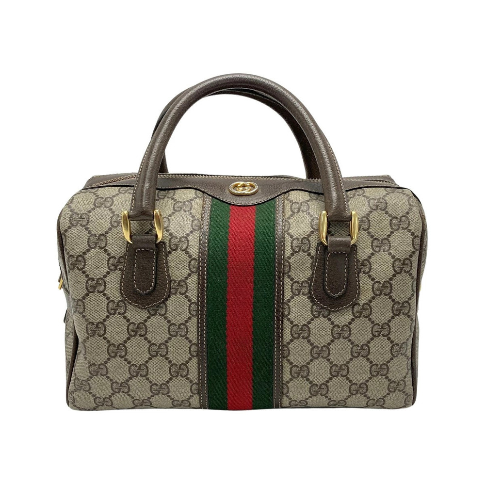 Gucci GG Sherry Boston Brown Handbag